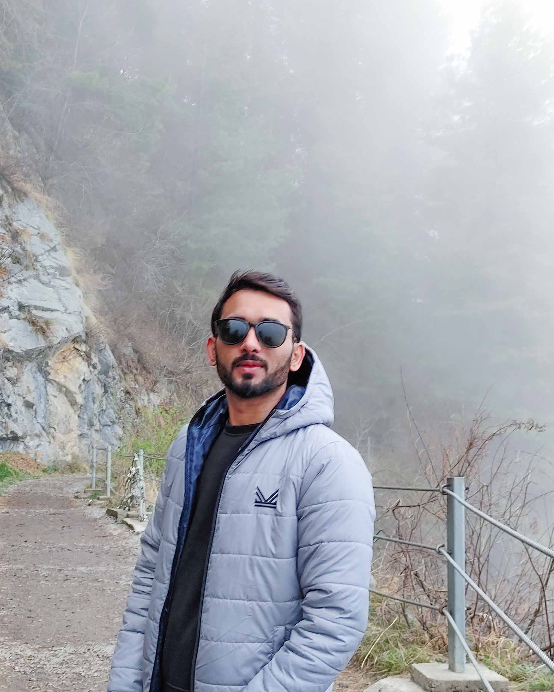 Ahmad on a hike